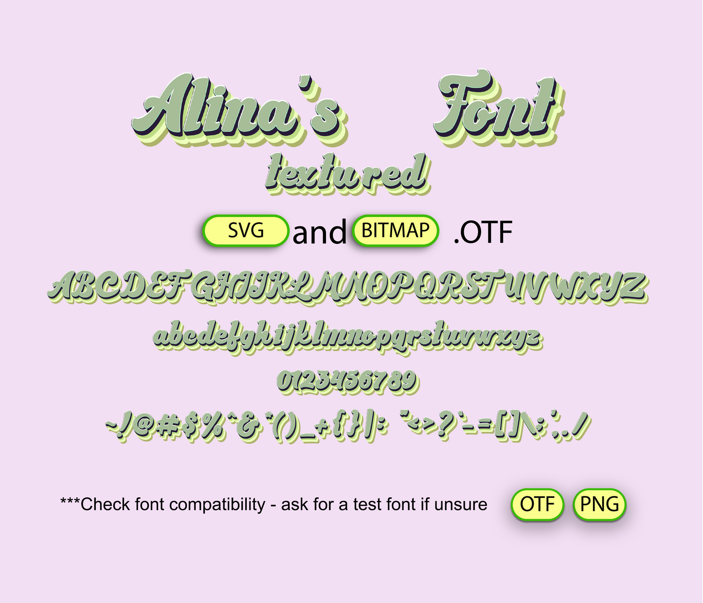 Bell Bottom Font Textured