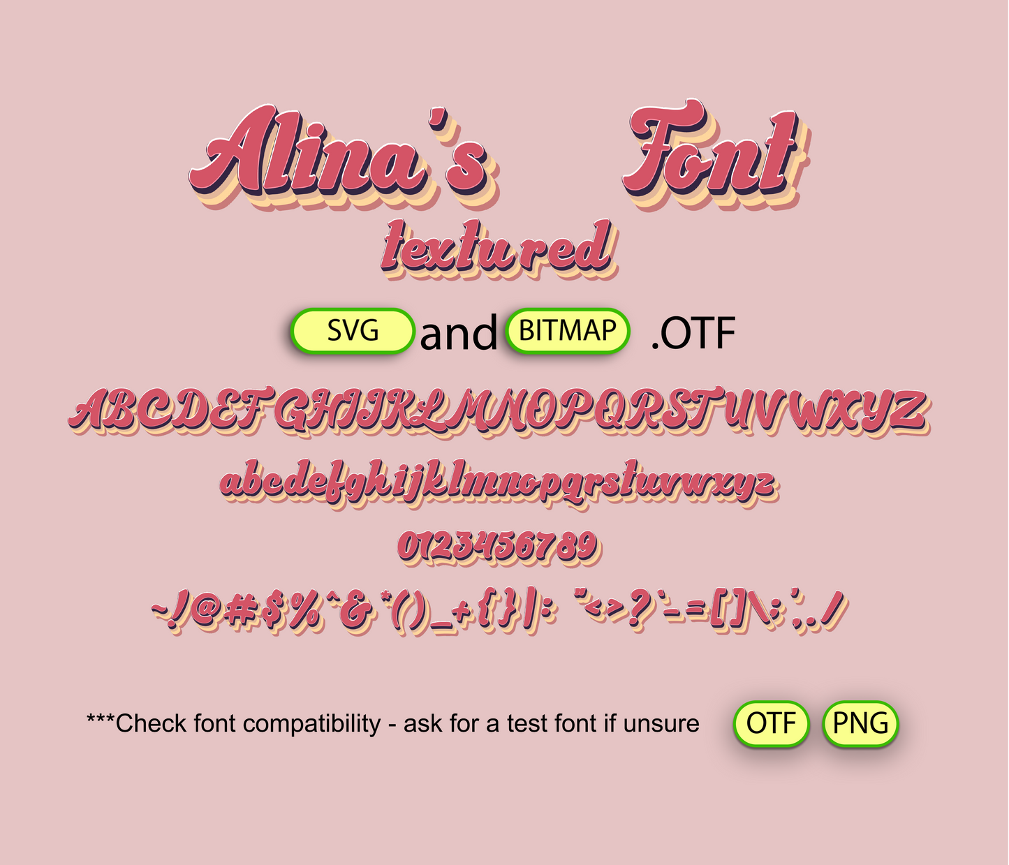Lava Lamp Font Textured