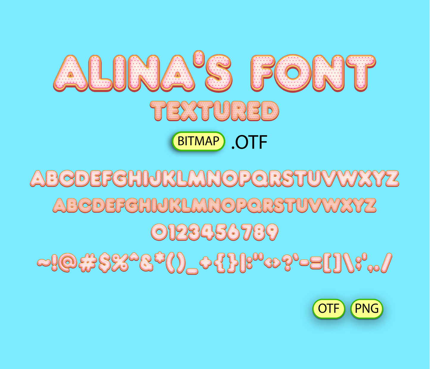 Soda Pop Pattern Font