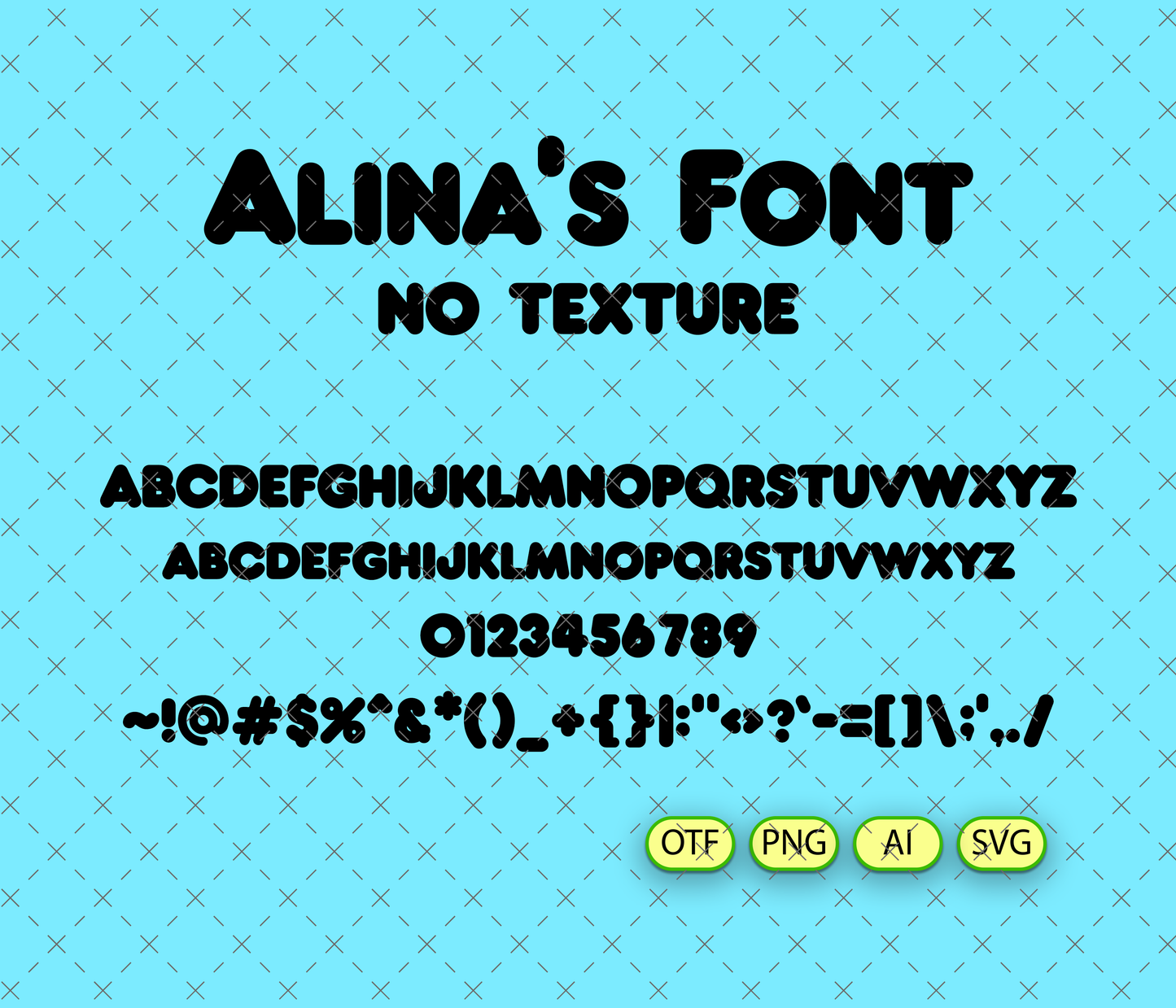 Soda Pop Pattern Font
