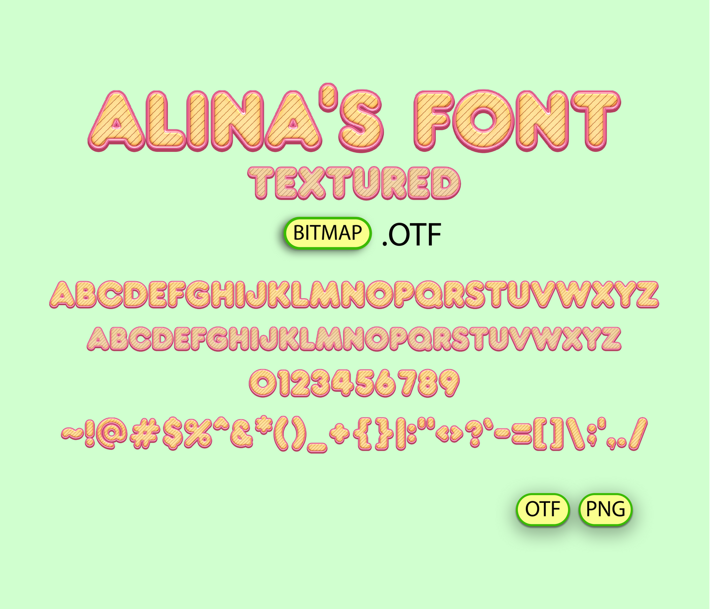Cherry Fizz Pattern Font