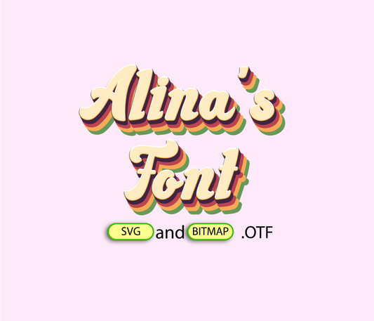 Flower Power Font Textured