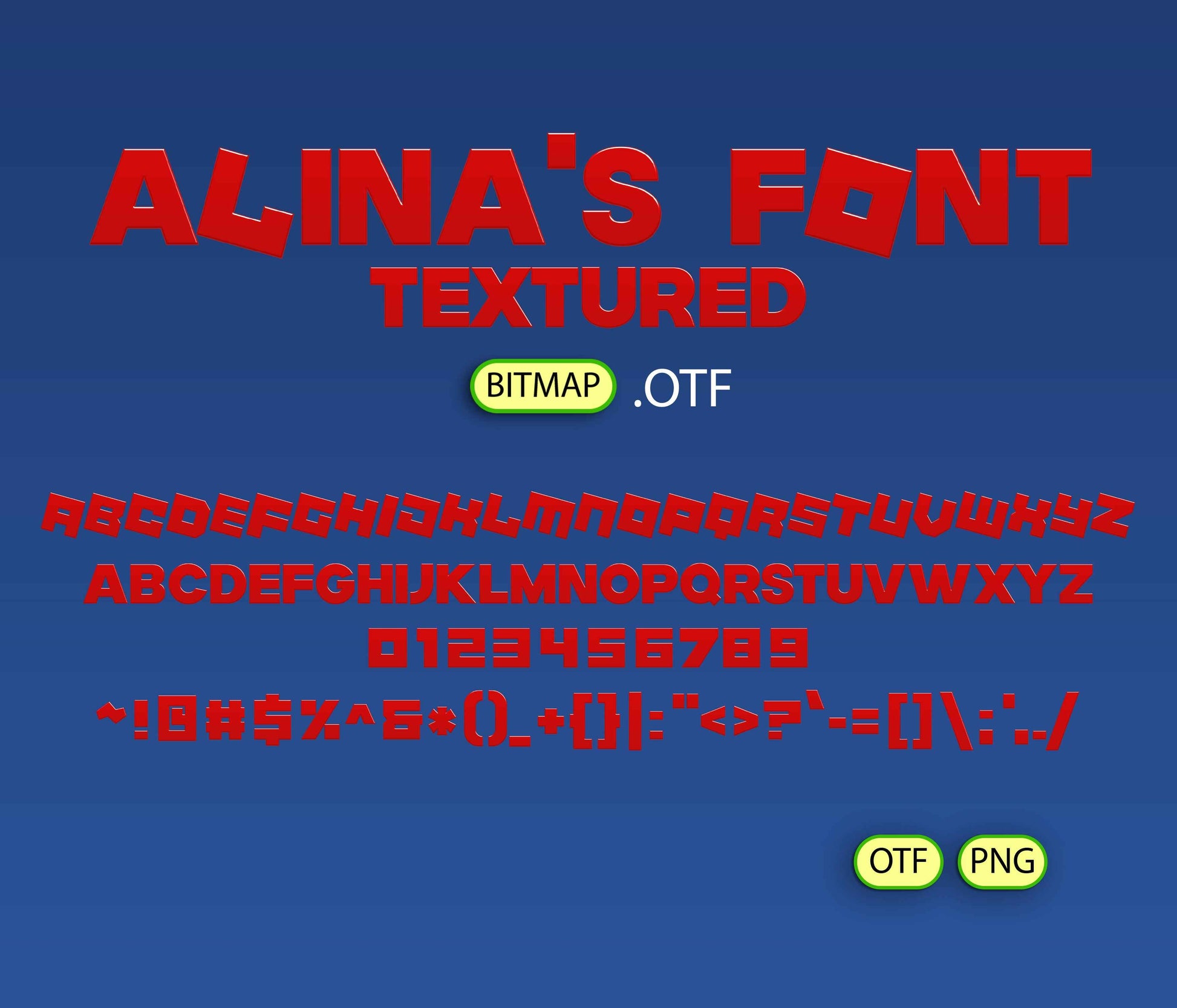 BlockWorld Font Textured - Alina's Fonts