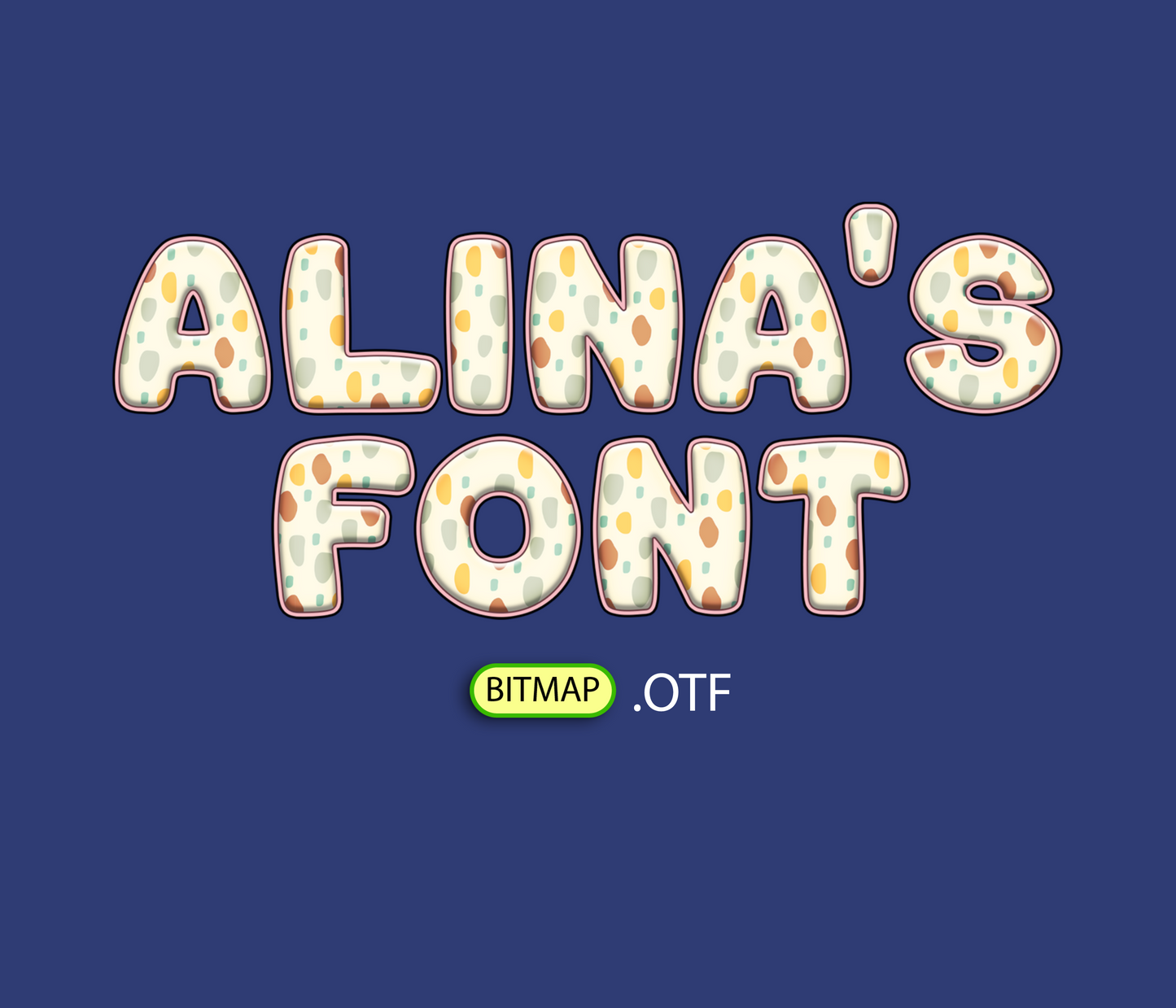 FREE Chaotic Geometry Pattern Font