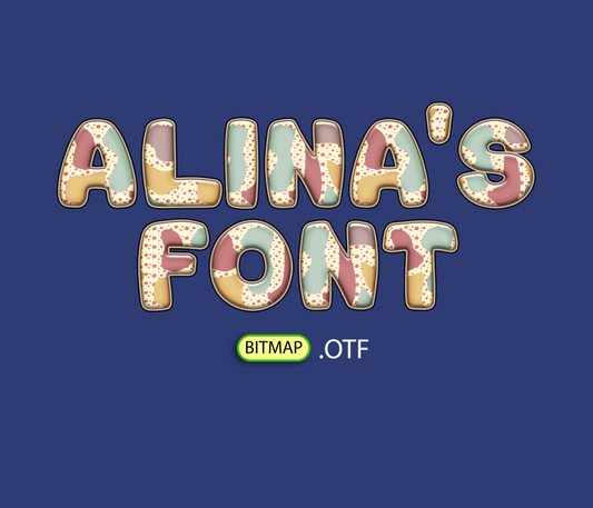 FREE Scattered Elements Pattern Font