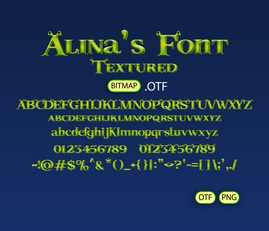 World of Ogre Tales Font Textured - Alina's Fonts