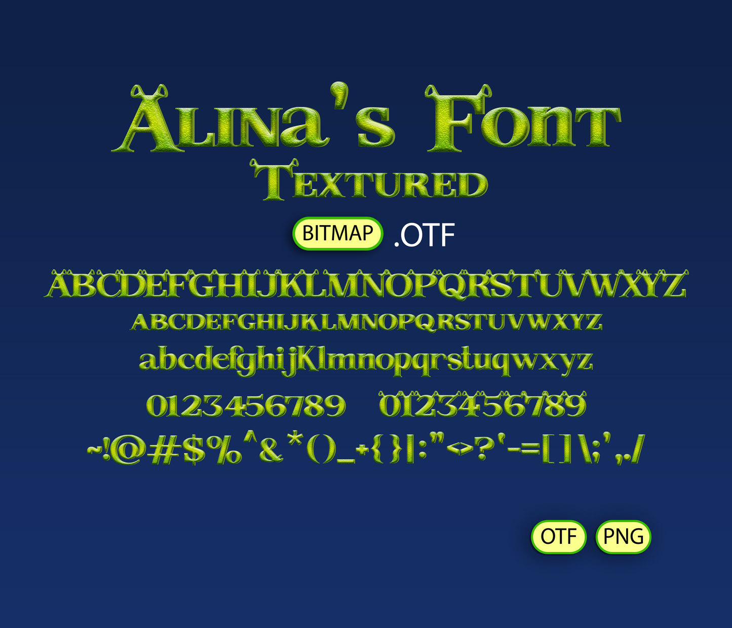 Swamp Hero Font Textured - Alina's Fonts
