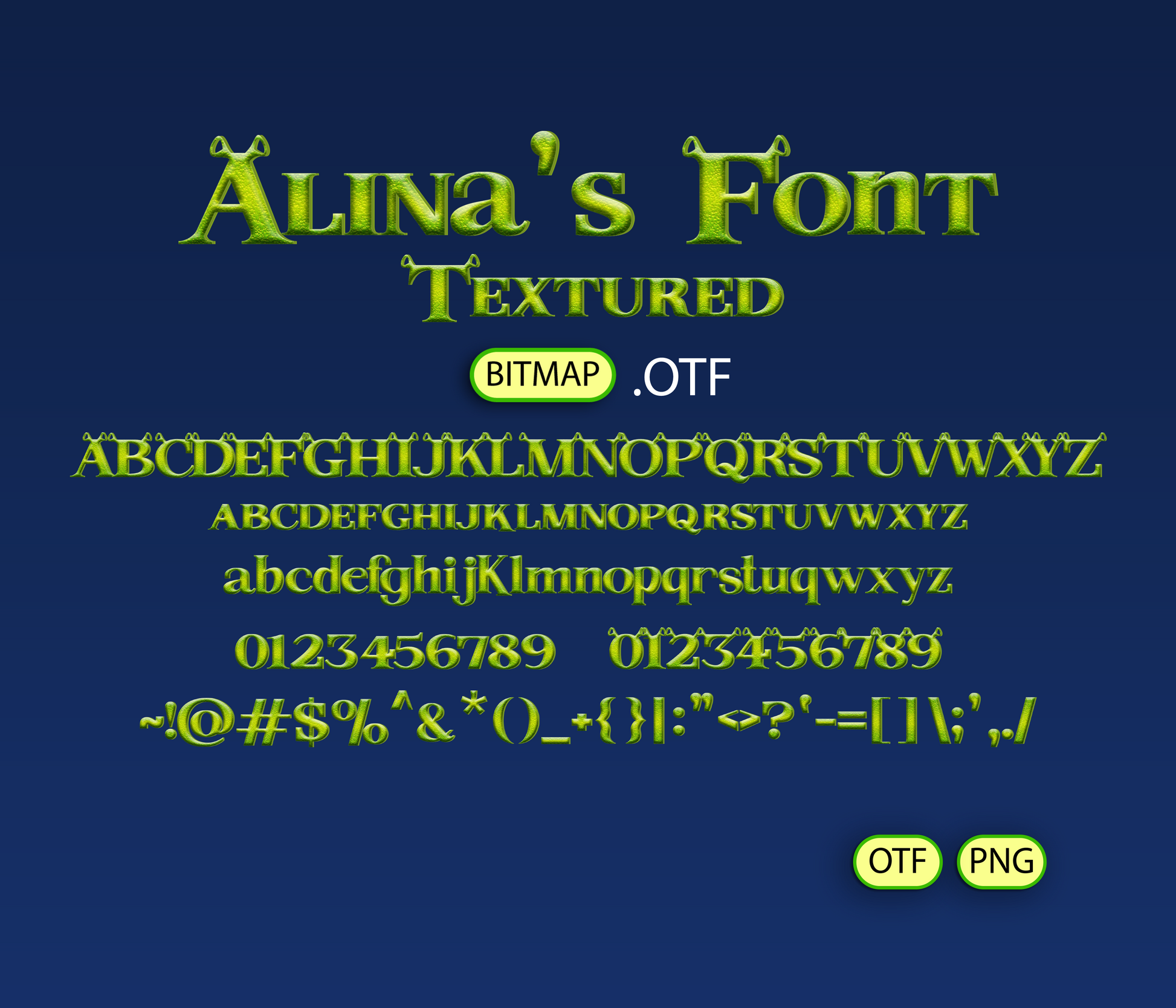 Swamp Hero Font Textured - Alina's Fonts