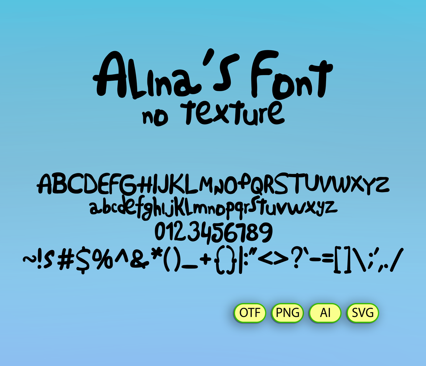 Yellow Family Cartoon Font Textured - Alina's Fonts