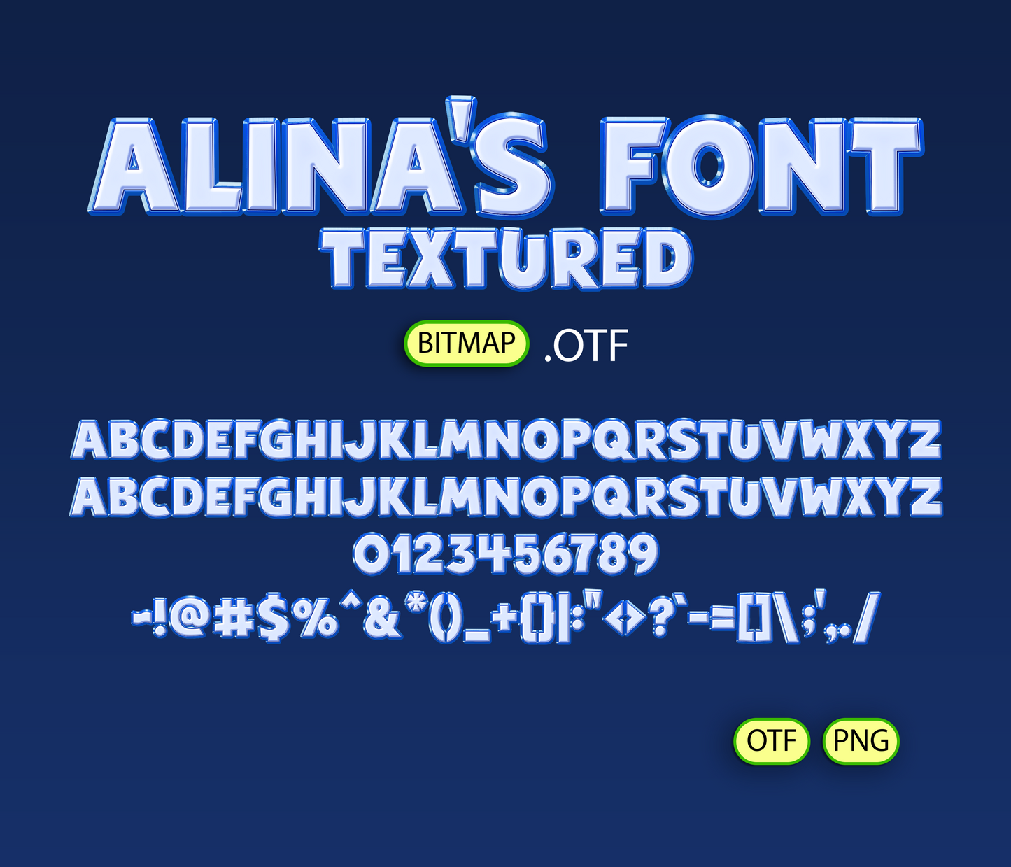 Tiny Blue Village Font Textured - Alina's Fonts