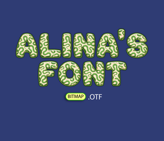 Snake Pattern Font