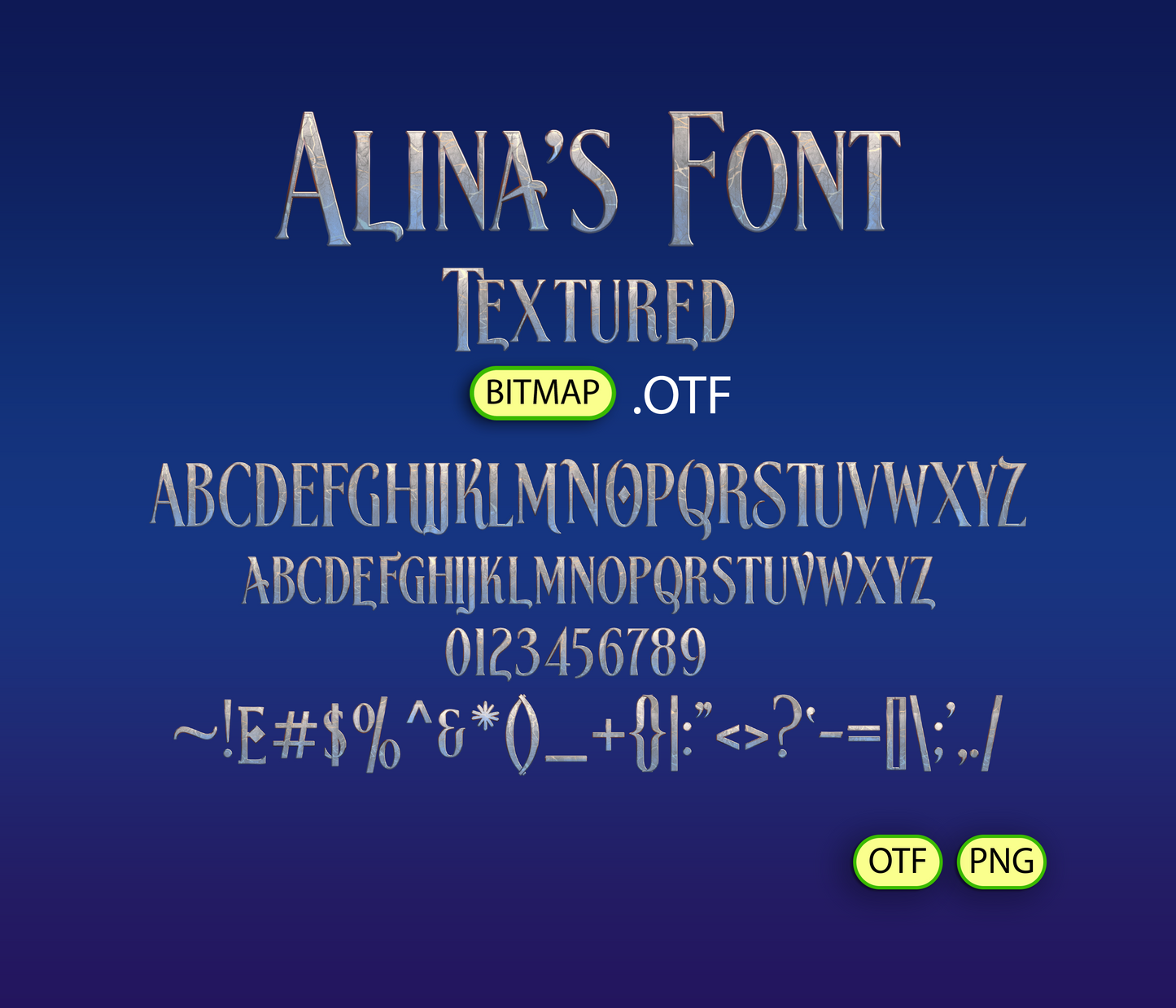 Enchanted Princess Font Textured - Alina's Fonts