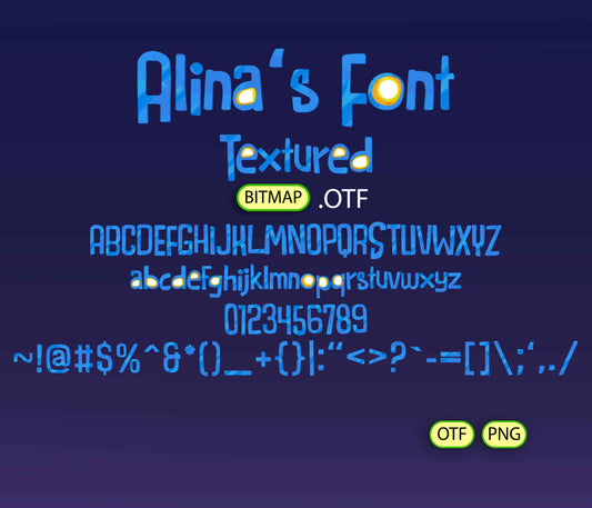 Harmony Quest Font Textured Bundle - Alina's Fonts