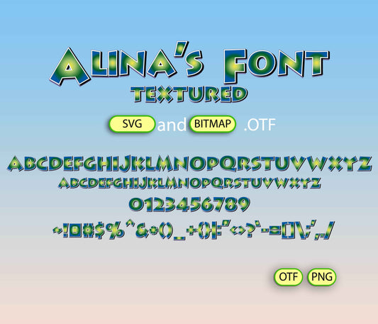 Space Adventure Galaxy Font Textured - Alina's Fonts