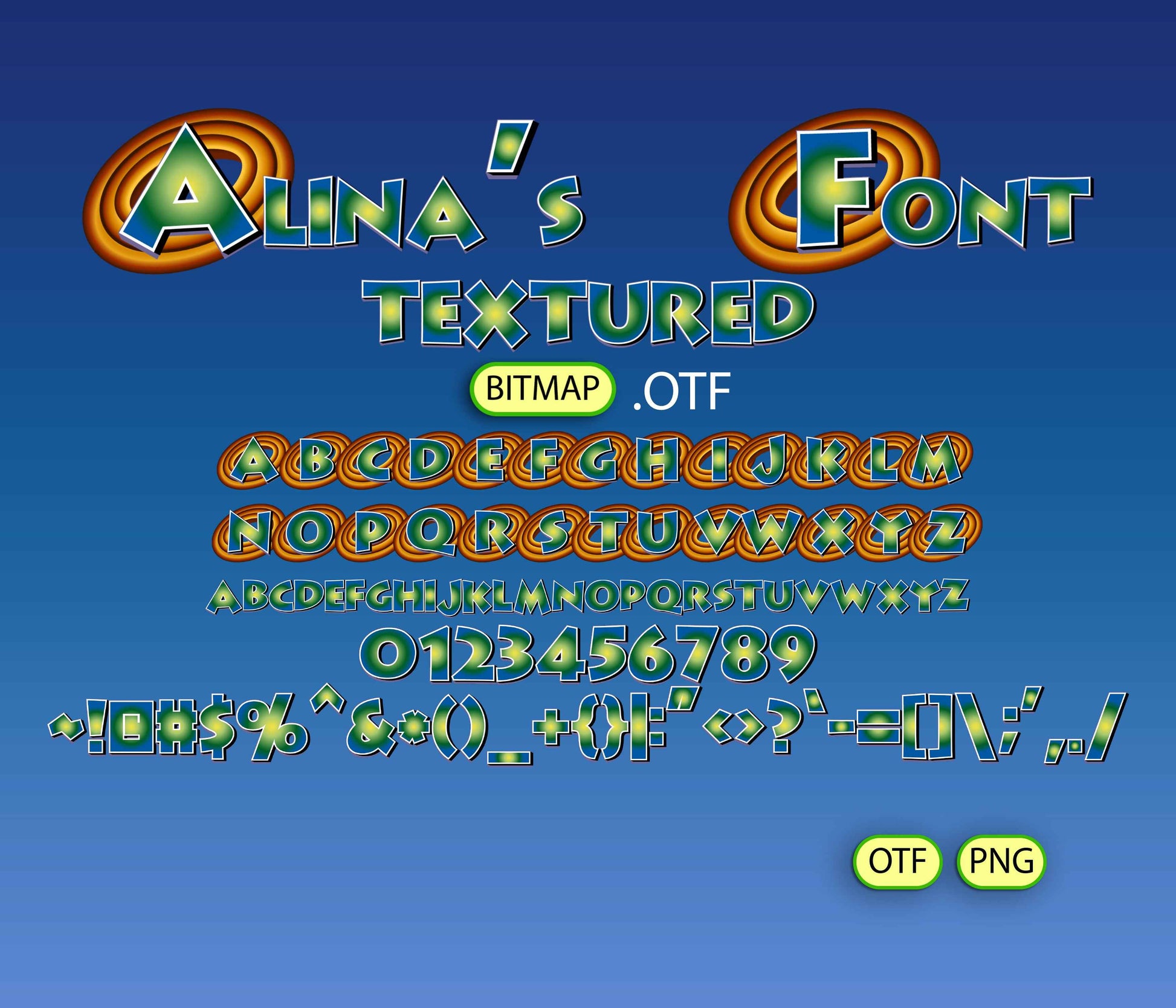 Cosmic Slam Font Textured - Alina's Fonts