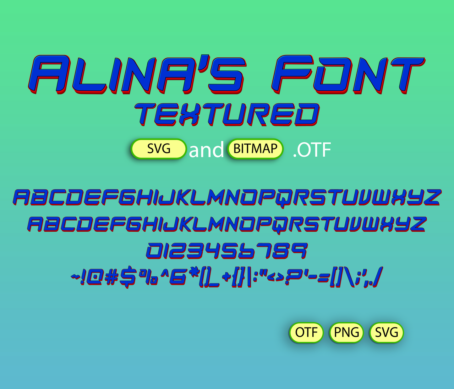 The Multiverse Adventure Font Textured - Alina's Fonts