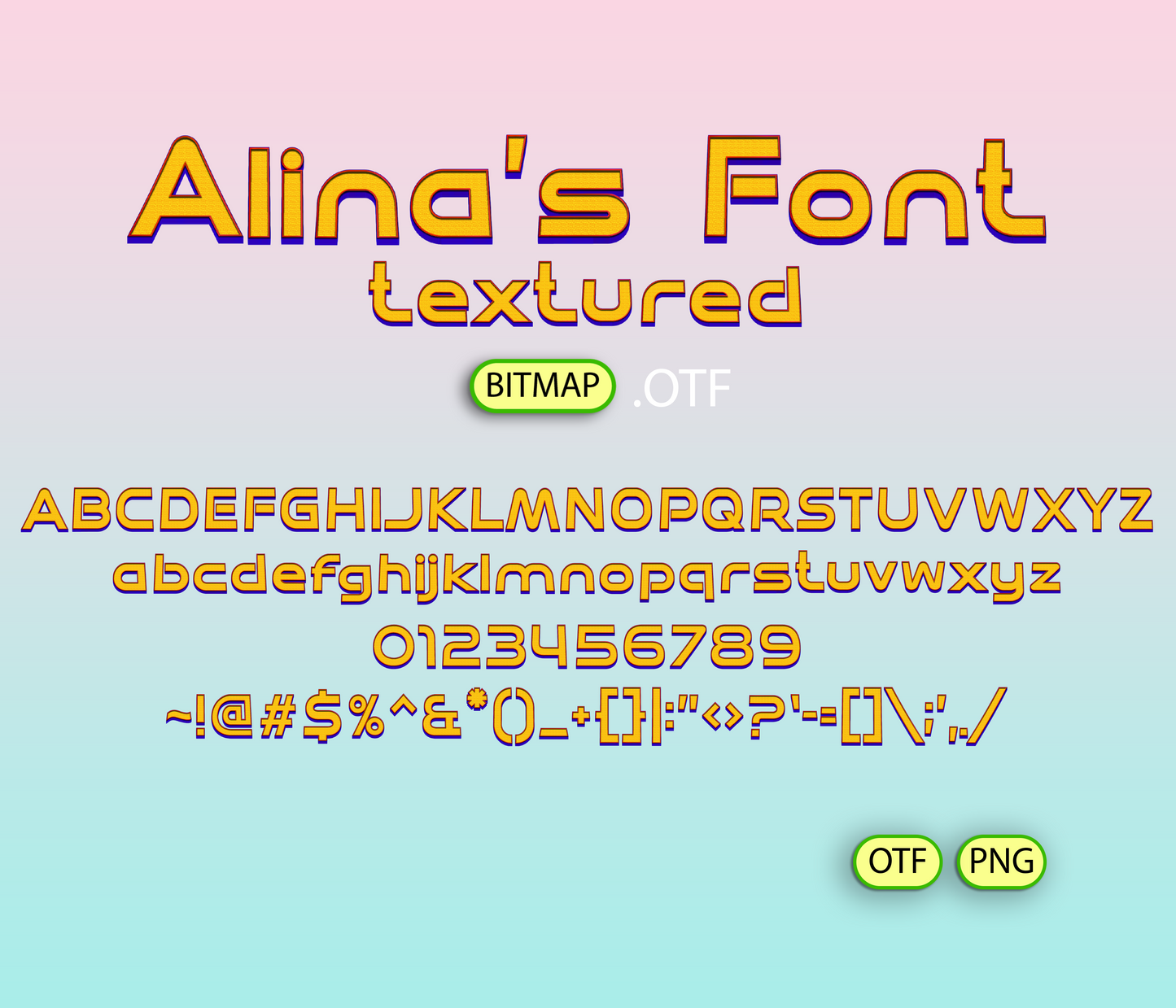 Web Hero Font Textured - Alina's Fonts