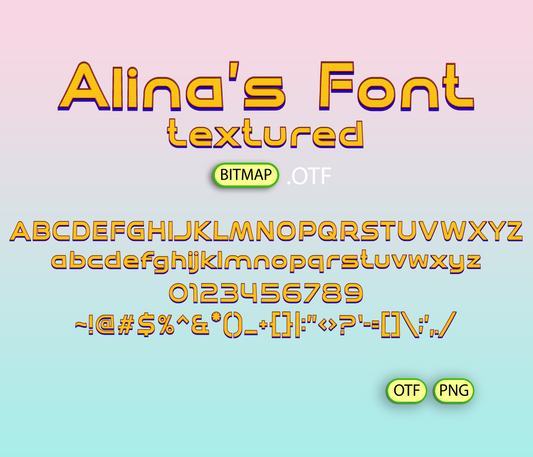 Web Hero Font Textured - Alina's Fonts