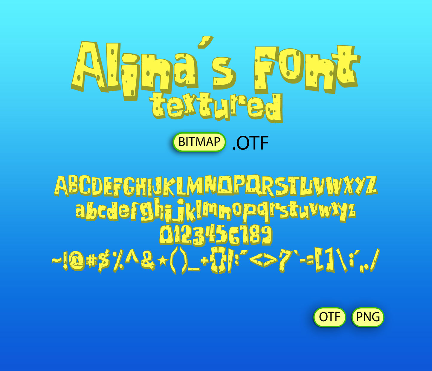 Sea Sponge Font Textured - Alina's Fonts