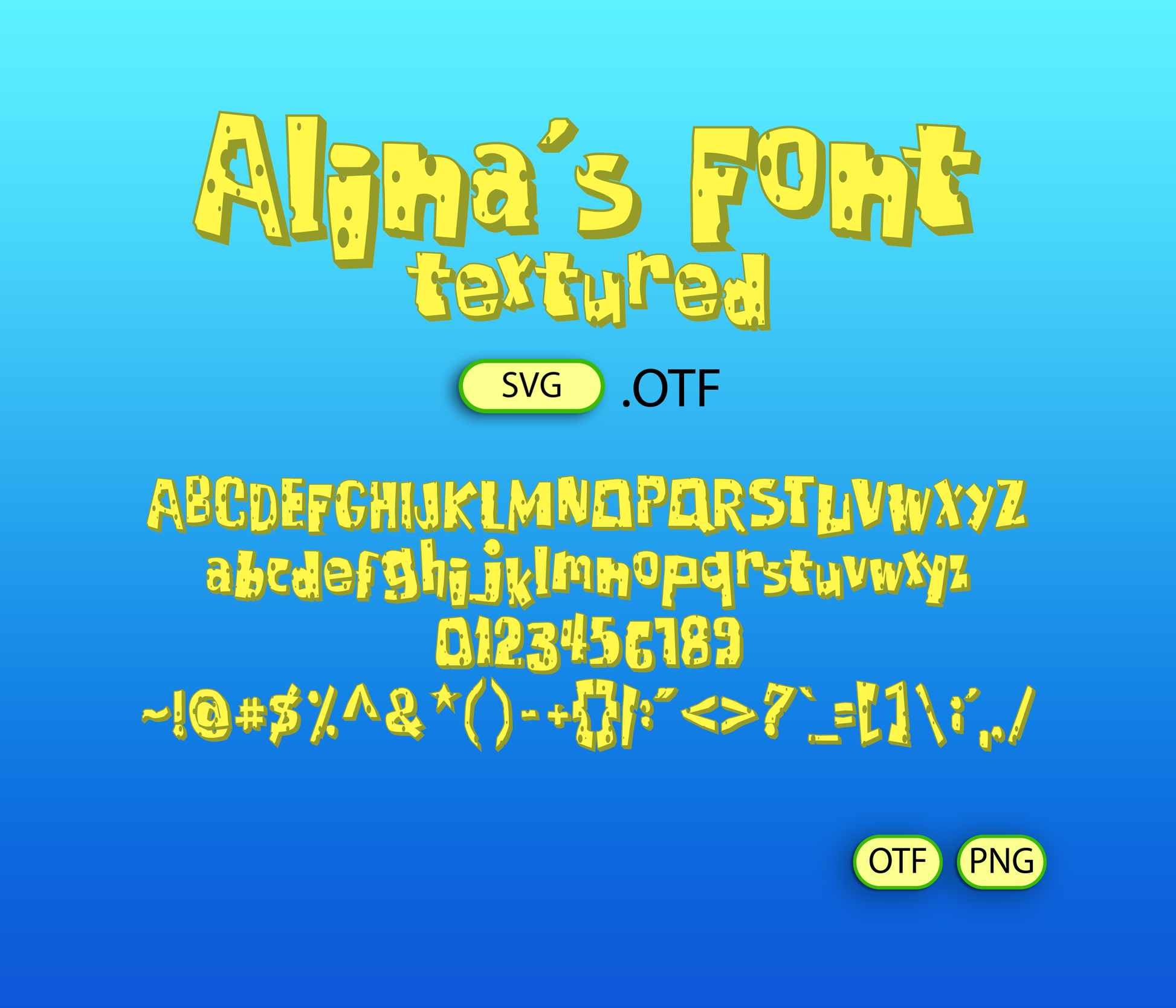 Sea Sponge Font Textured - Alina's Fonts