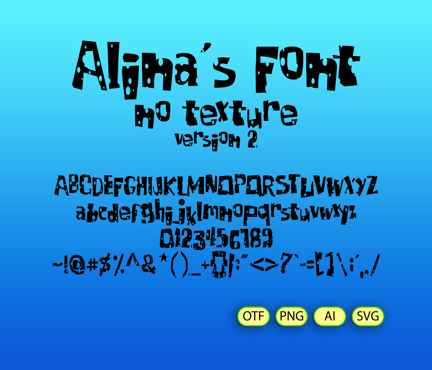 Sea Sponge Font Textured - Alina's Fonts