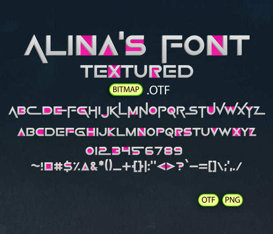 Survival Challenge Font Textured - Alina's Fonts
