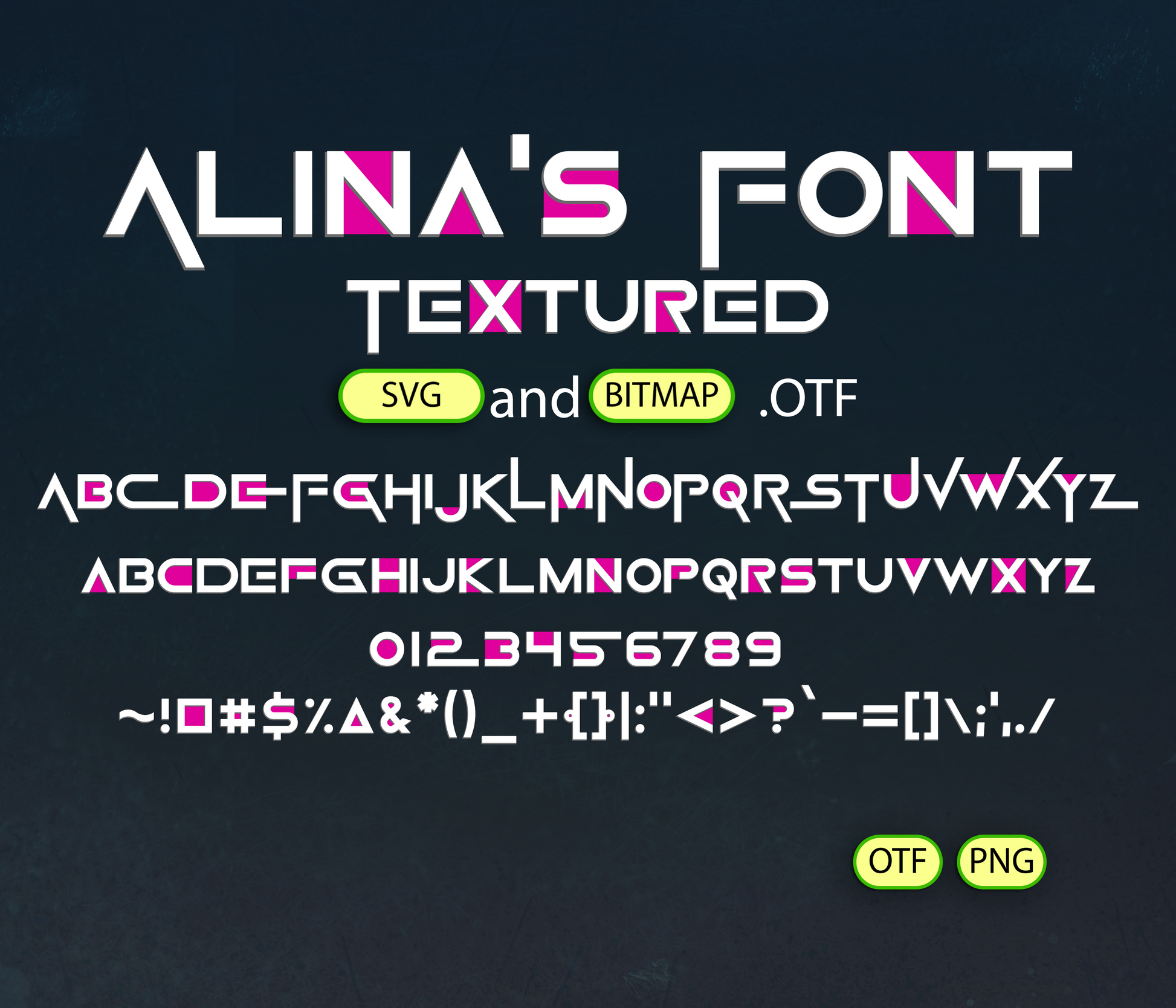 Survival Challenge Font Textured - Alina's Fonts