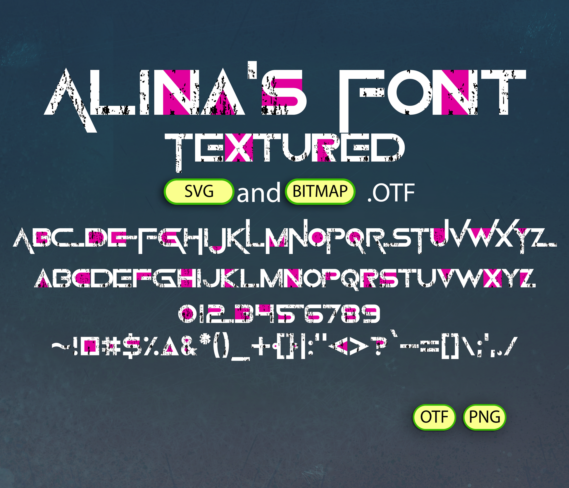 Minimalist Survival Challenge Font Textured - Alina's Fonts