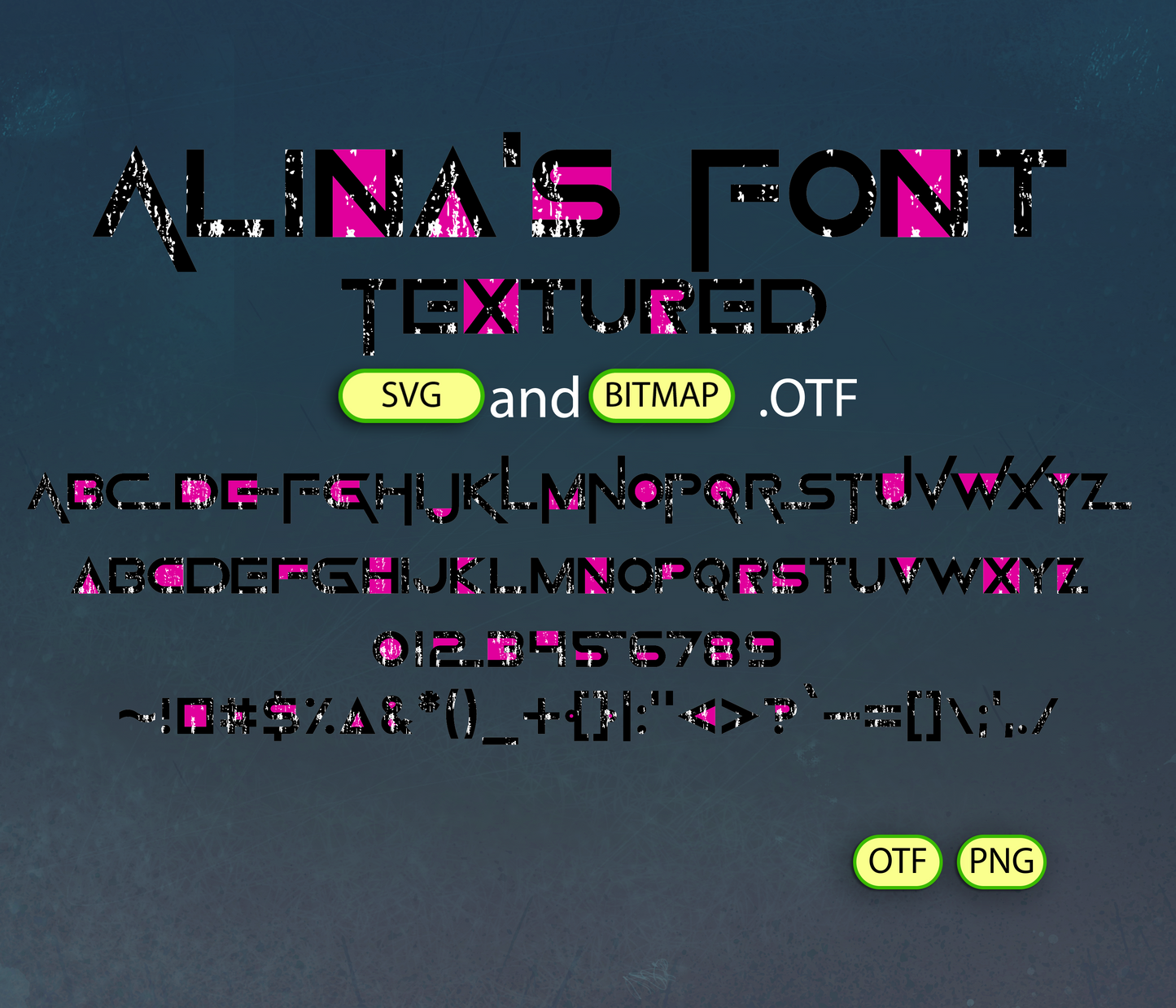 Minimalist Survival Challenge Font Textured - Alina's Fonts