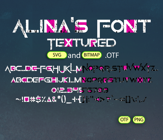Minimalist Survival Challenge Font Textured - Alina's Fonts