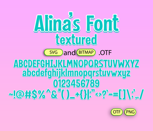 Blue Fluffy Kids Font Textured