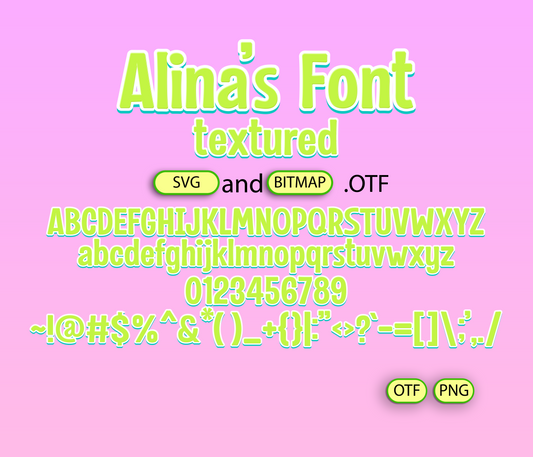 Plush Green for Toy Packaging Font Textured