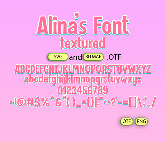 Plush Color Typography for Baby Shower Font Textured