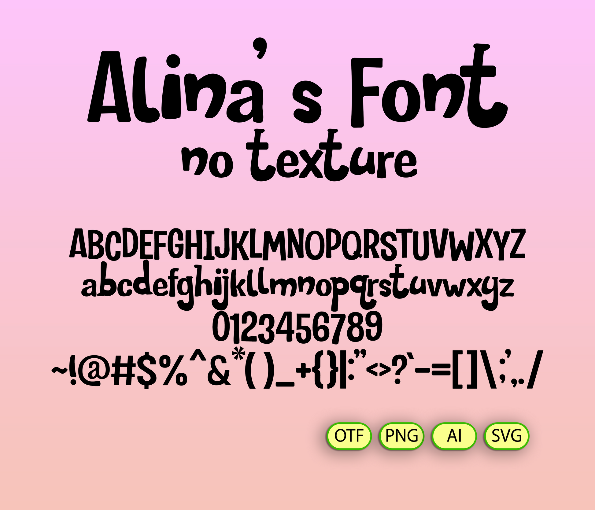 Smooshable Buddies Font - Alina's Fonts