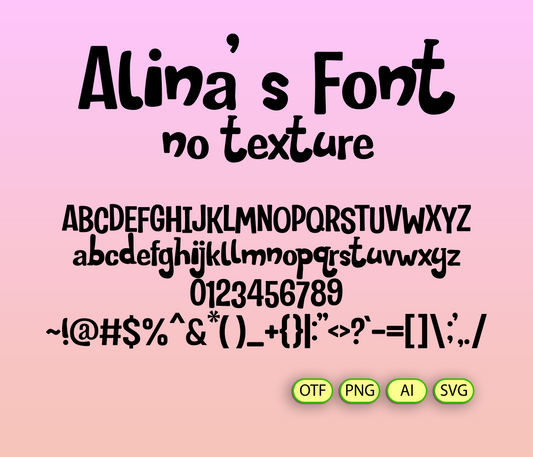 Smooshable Buddies Font - Alina's Fonts