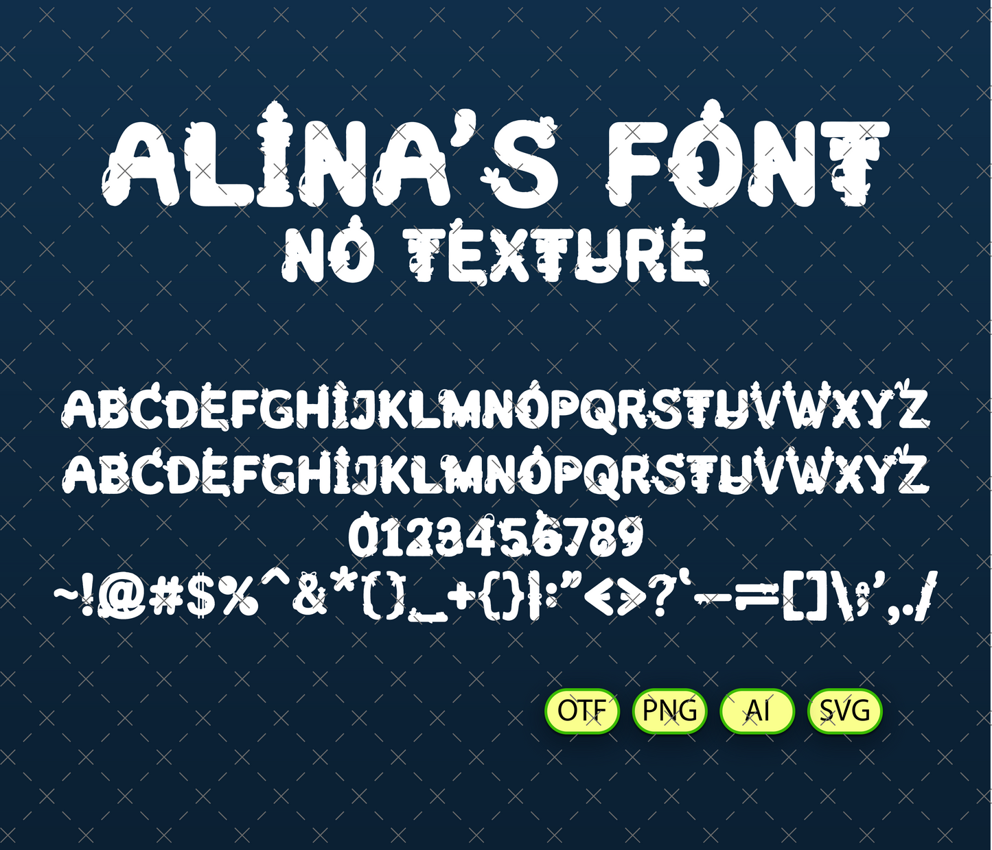 Stitch Easter Font Textured