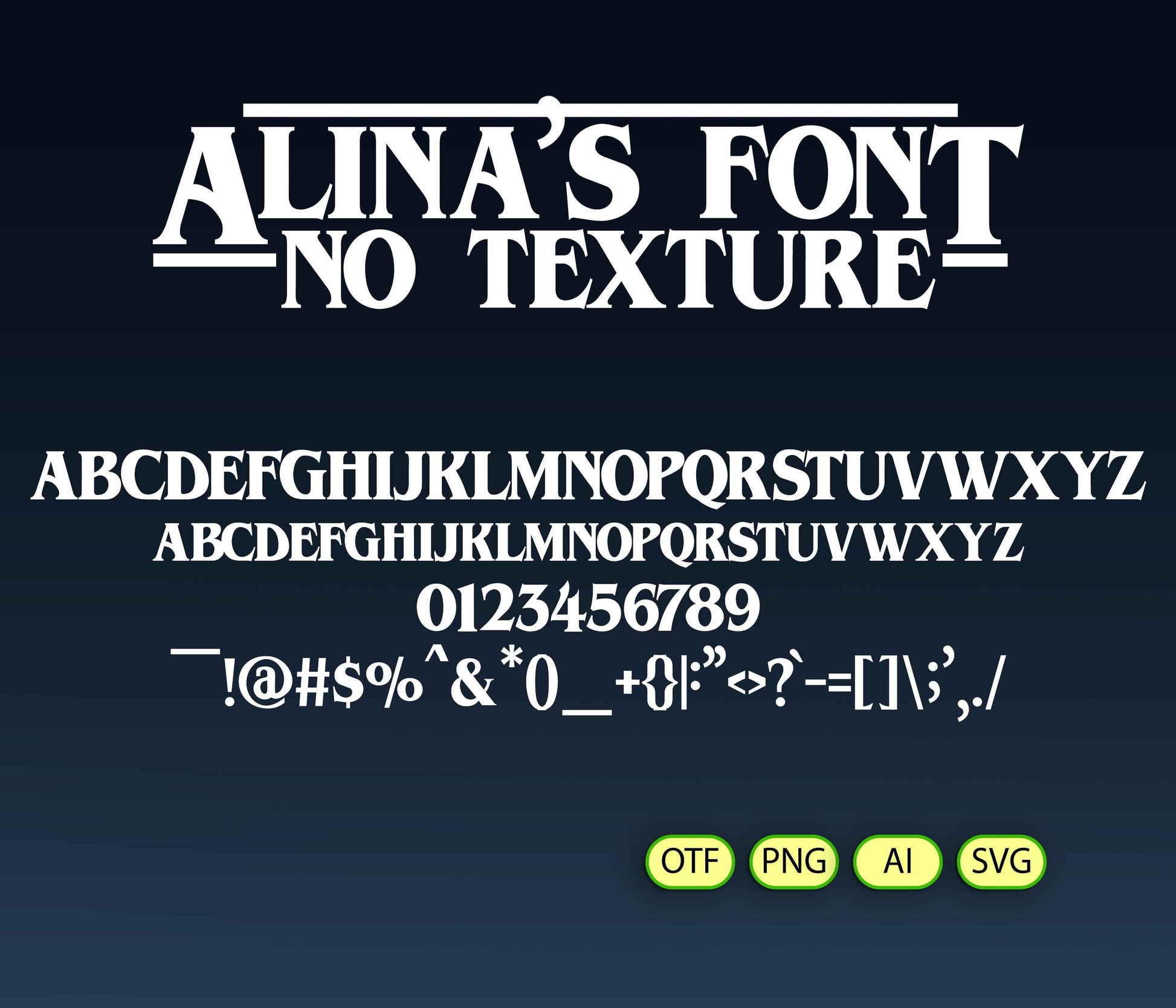 Hawkins Font Textured - Alina's Fonts
