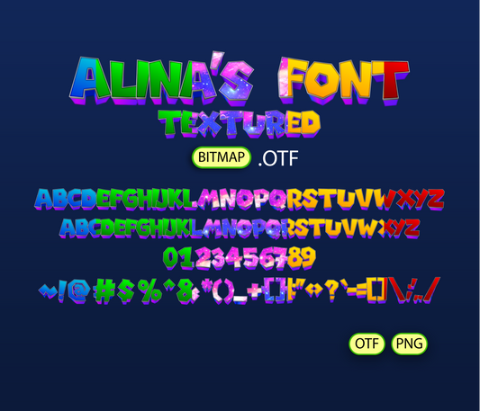 Cosmic Adventure Galaxy Font Textured Bundle