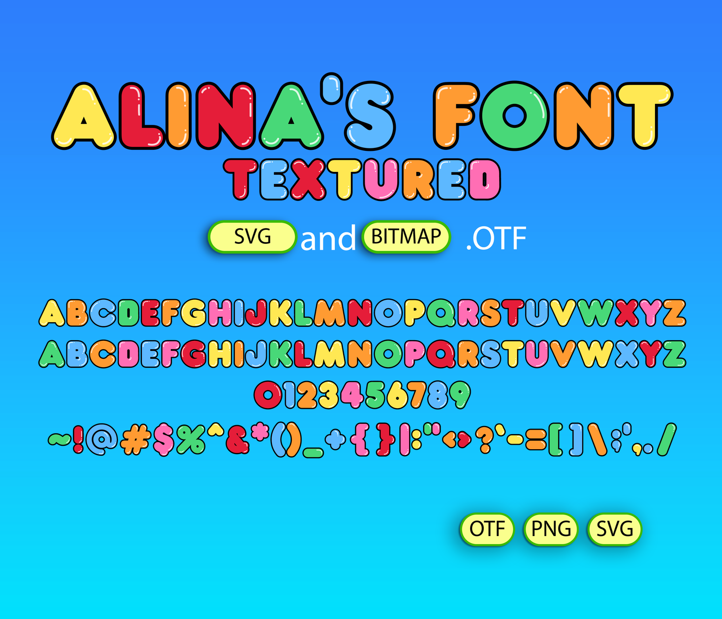 Playful World Creator Font Textured - Alina's Fonts