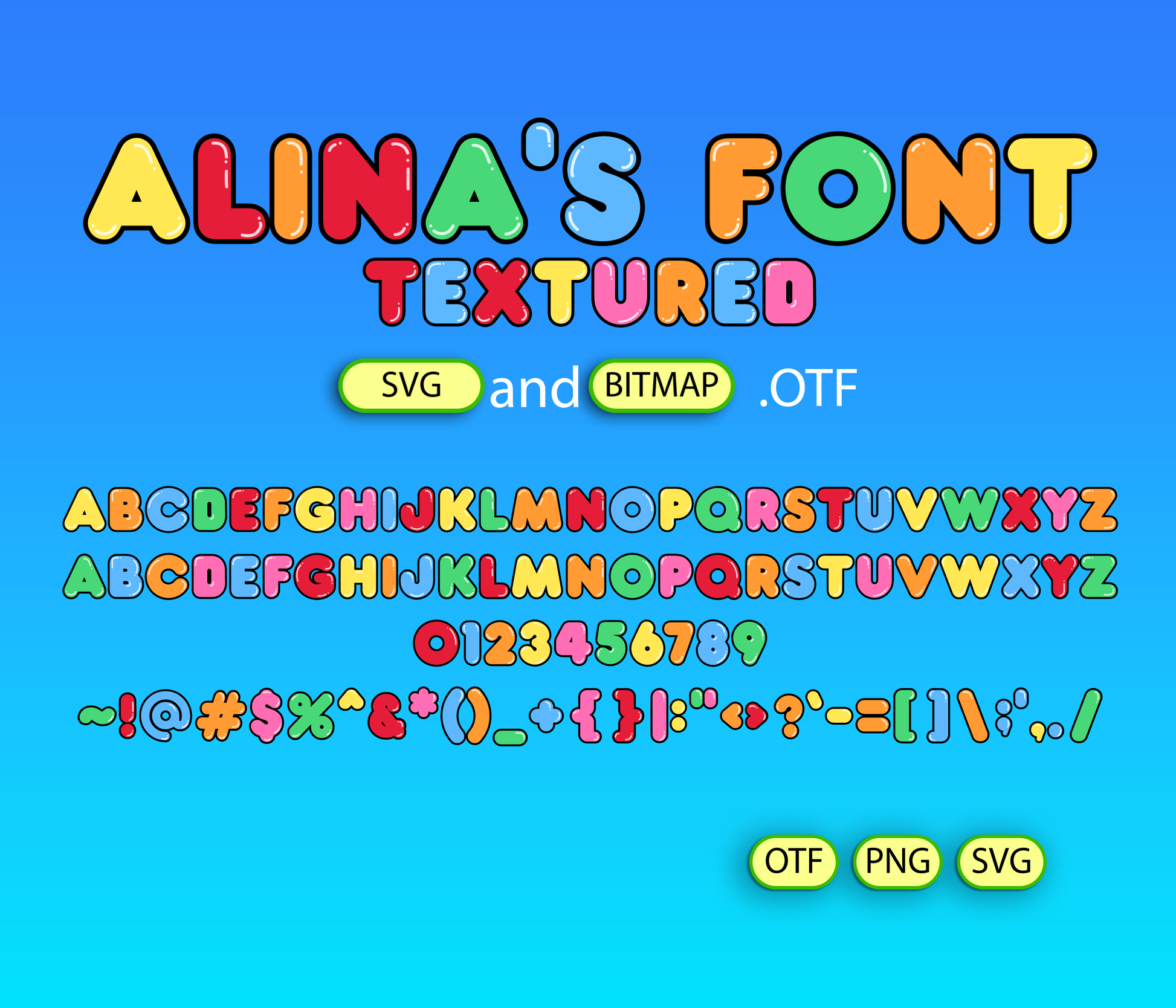 Playful World Creator Font Textured - Alina's Fonts