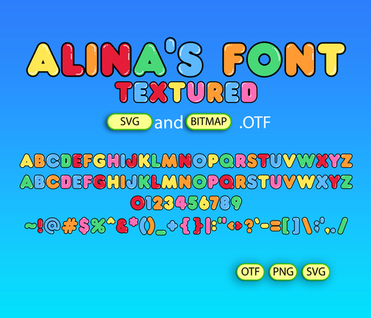 Playful World Creator Font Textured - Alina's Fonts