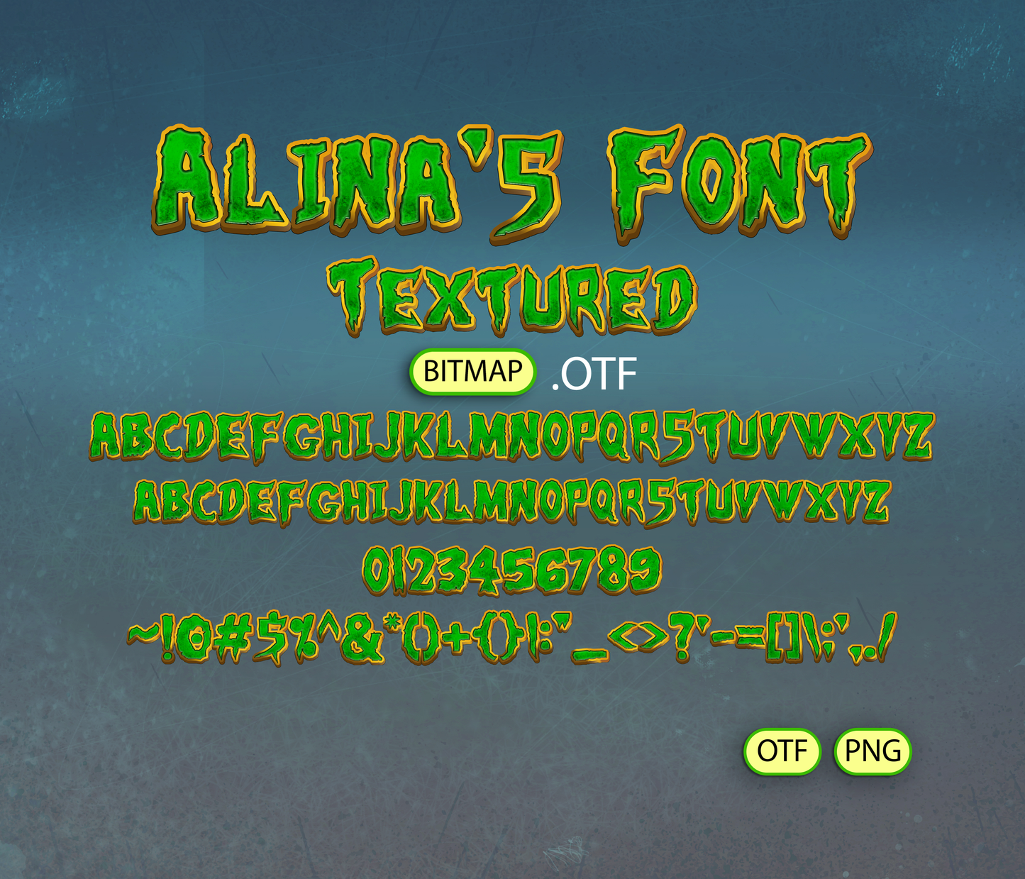 Reptile Heroes Font Textured - Alina's Fonts