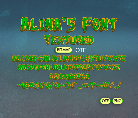 Reptile Heroes Font Textured - Alina's Fonts