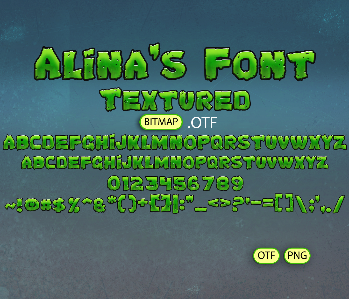 Sewer Heroes Font Textured - Alina's Fonts