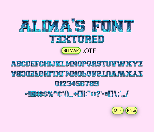 Inverted Reality Font Textured