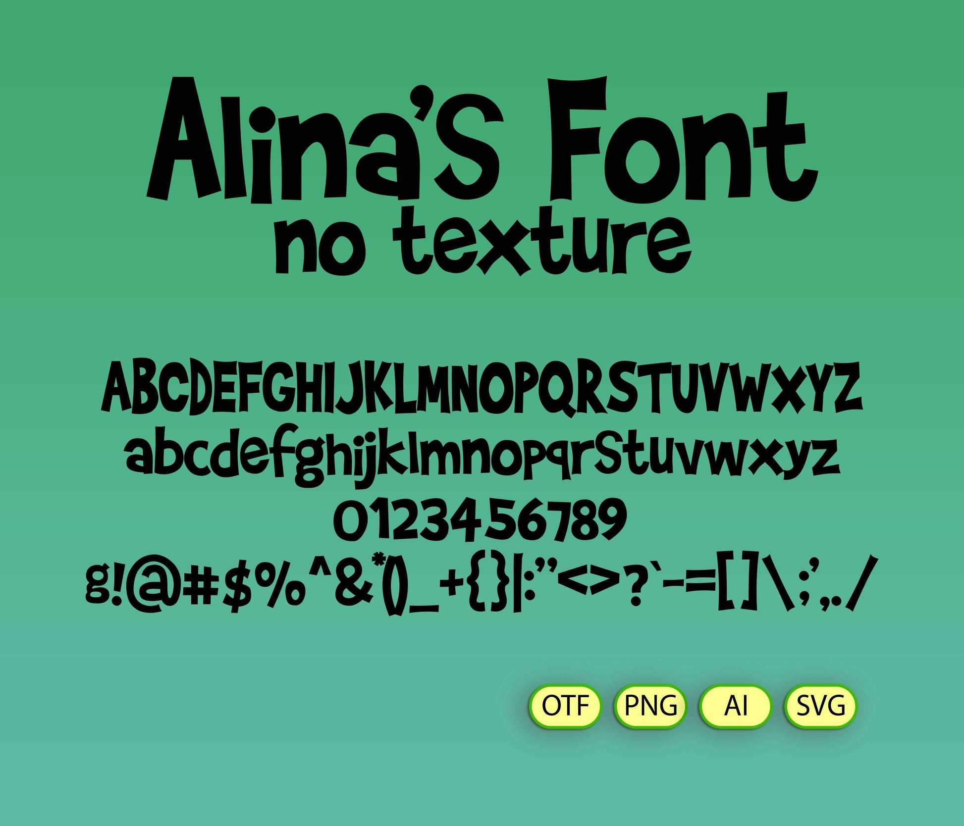 Veggie Friends Font Textured - Alina's Fonts