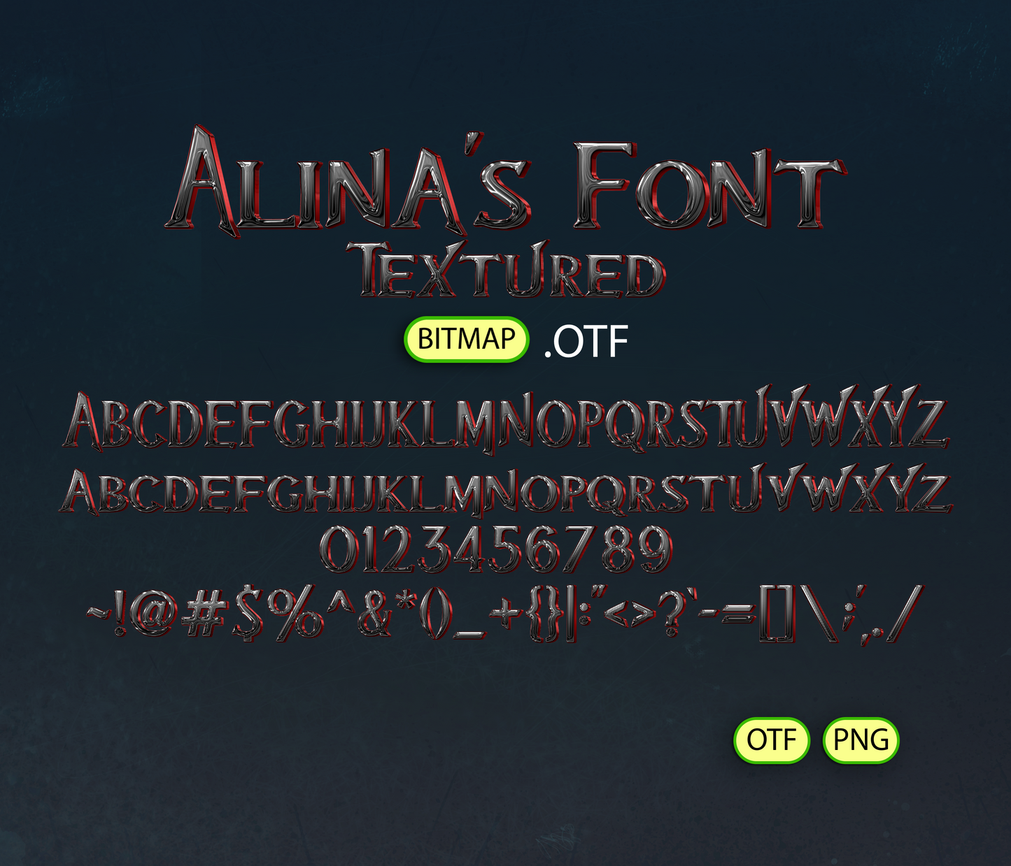 Venomous Twist Font Textured - Alina's Fonts