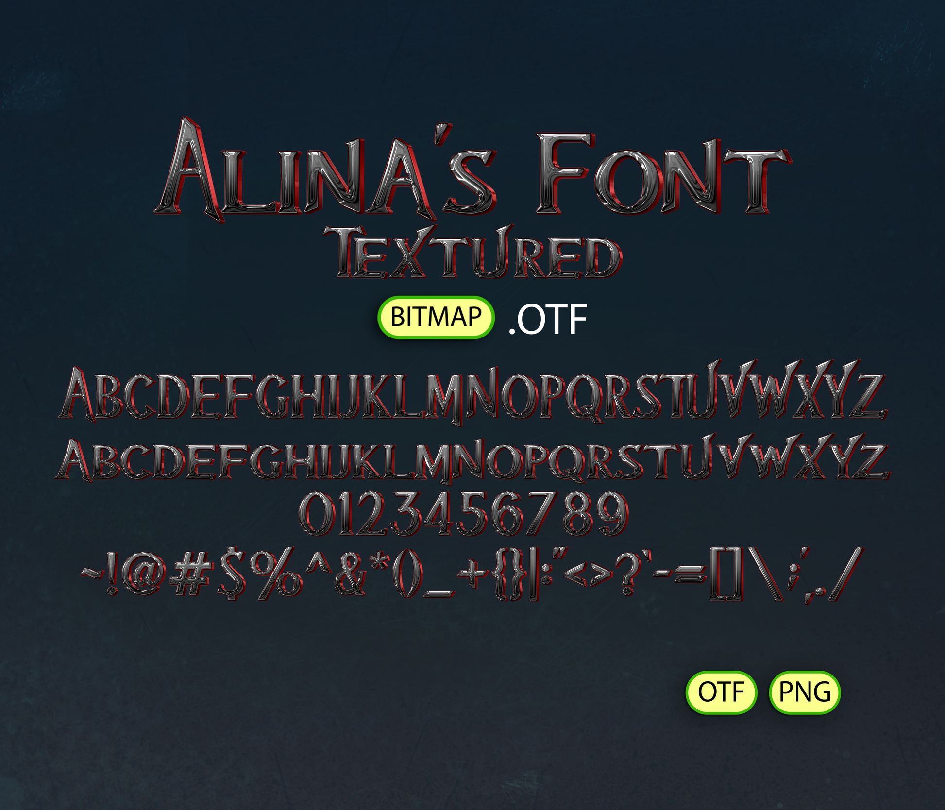 Venomous Twist Font Textured - Alina's Fonts