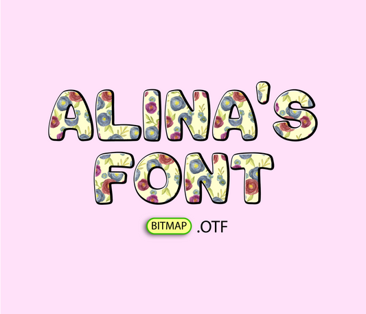 Watercolor Flowers Pattern Font