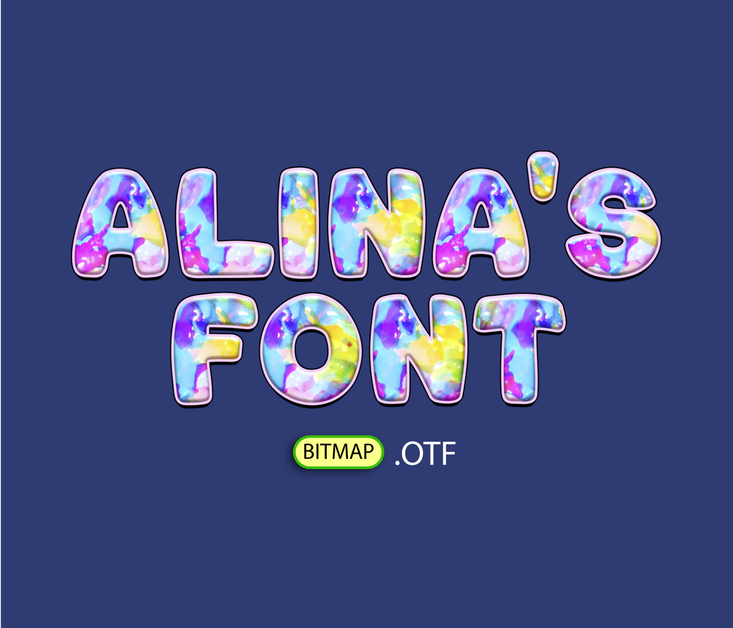 FREE Dreamy Splash Pattern Font